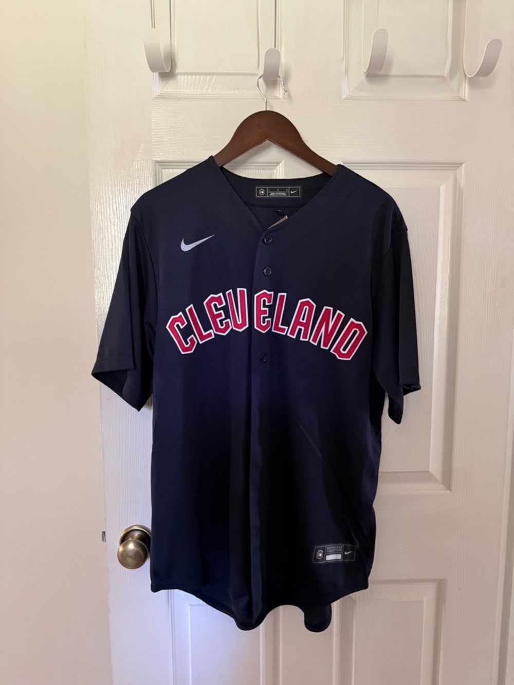 NWOT Nike Cleveland Guardians MLB Baseball Jersey Men’s Size L